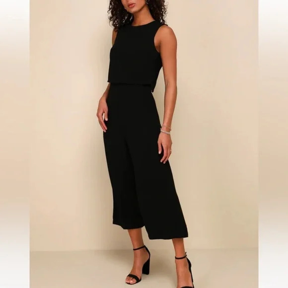 Lulus Pants Jumpsuits Lulus Glambition Black Backless Midi